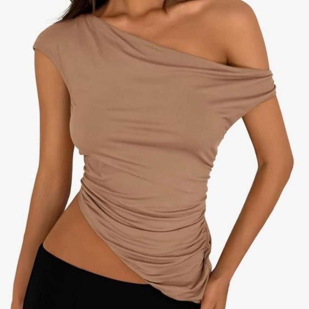 PRETTYGARDEN Womens Off The Shoulder Y2K Top